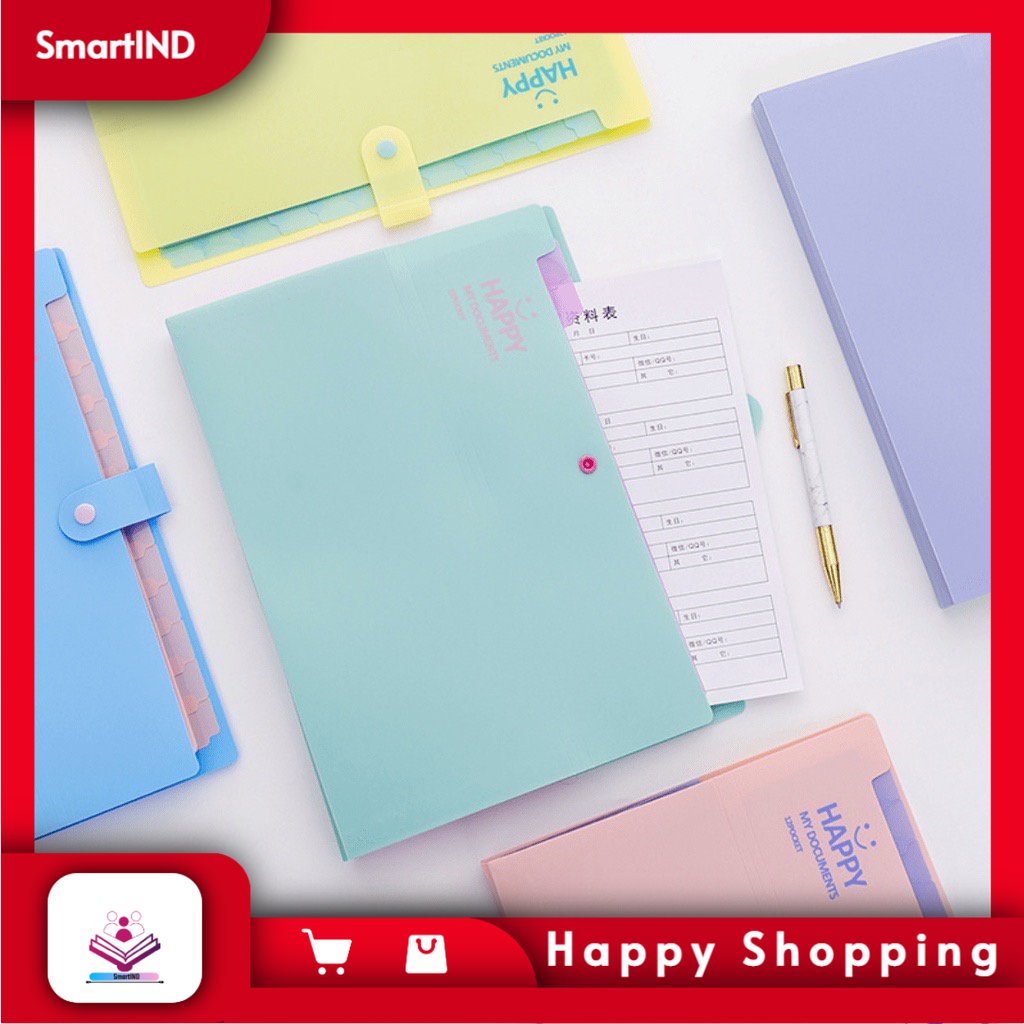 

Tas File A4 folder 12 Sekat Dilengkapi dengan Indeks Bahan Anti Air Desain Bergambar Kartun / MAP FILE