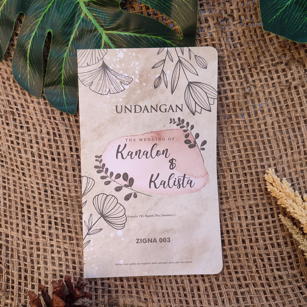 BLANKO UNDANGAN PERNIKAHAN - BLANKO UNDANGAN KOSONGAN ZIGNA 03