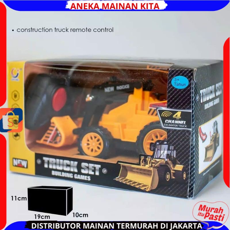 PROMO MAINAN ANAK RC BEKO TRUCK / REMOTE CONTROL TRUCK SET KONTRUKSI