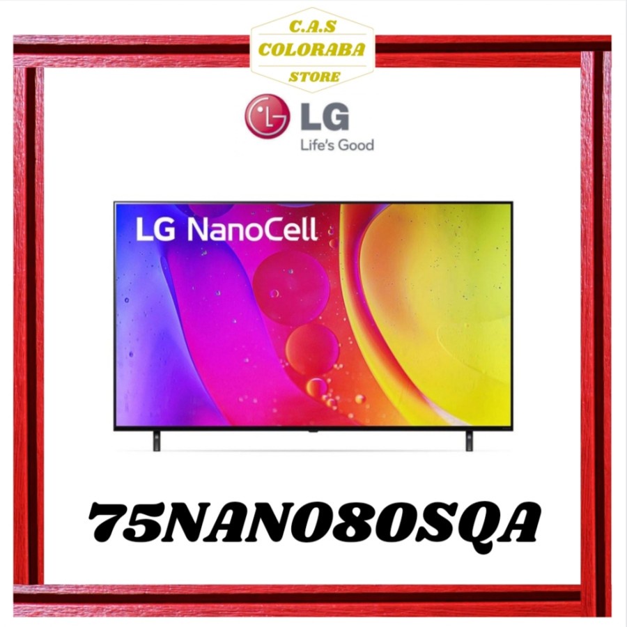 TV LG 75NANO80SQA SMART TV 75 INCH LED 4K UHD 75NANO80 75NANO NANO80 SMART TV LG 75 INCH