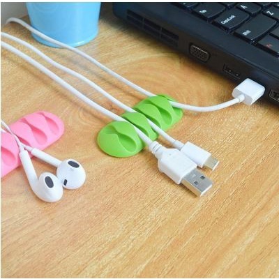 Cable Organizer Full Color Klip Kabel Gadget Smarpthone PC Laptop Table Office