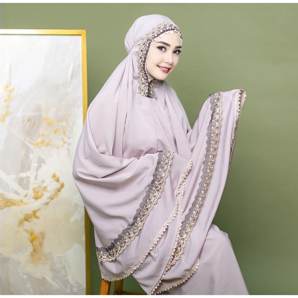 Mukena Dewasa Terbaru MAHIRA Renda Mewah Murah