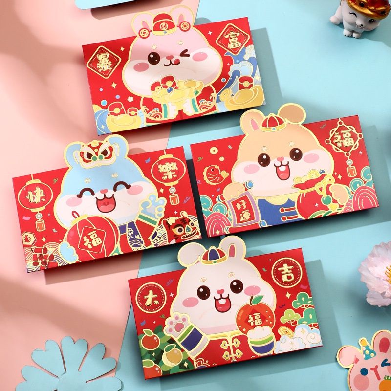 

angpau imlek 2022 shio macan/amplop cny cute tiger/ampao tahun baru cina