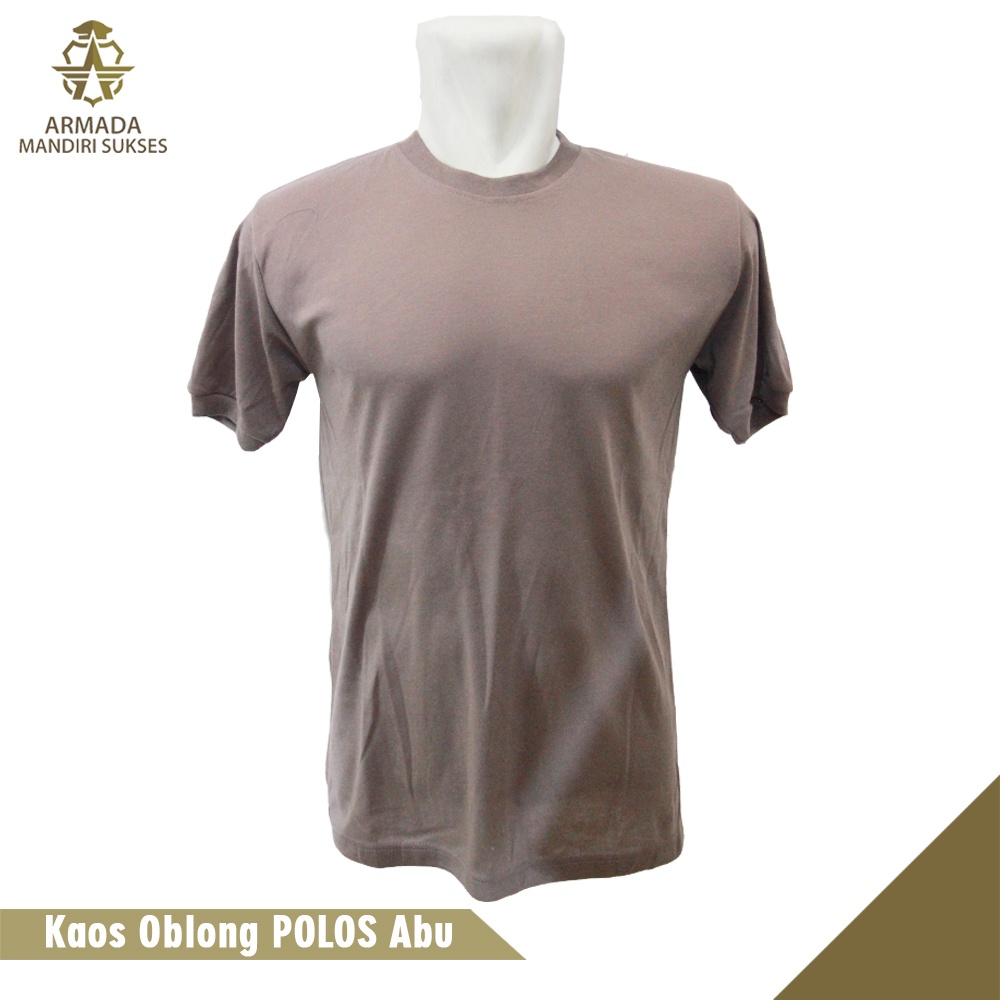 Kaos Polos Abu - Kaos Oblong Abu