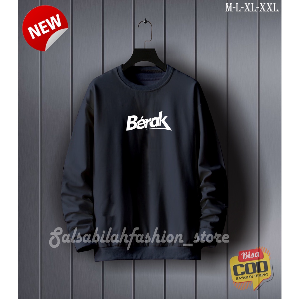 (COD) CREWNECK BERA'K SCRIPT BLACK UNISEX ORIGINAL