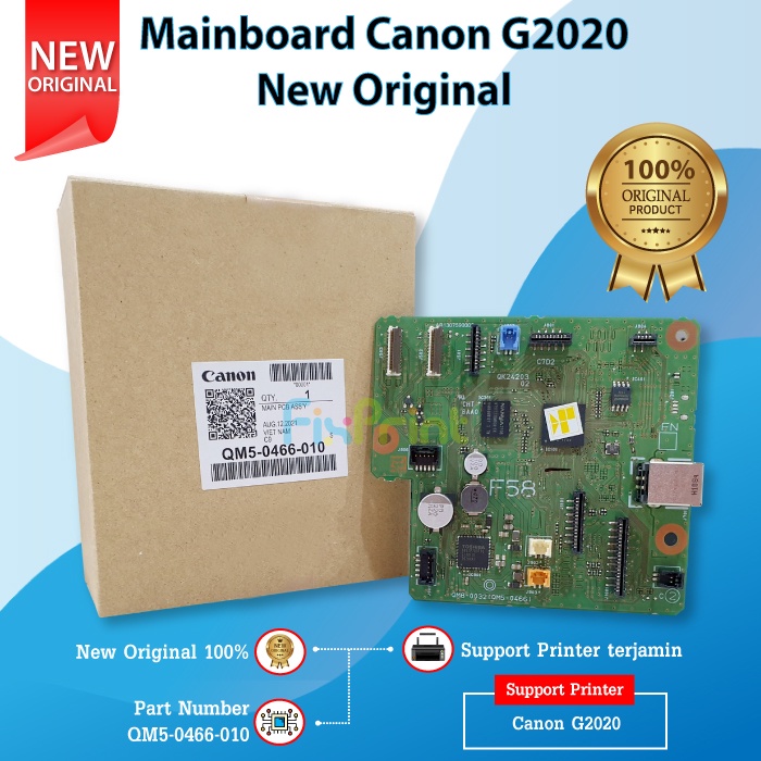 Board Printer Canon G2020, Mainboard Canon G-2020, Motherboard G 2020 New Original, Part Number QM5-0466-010