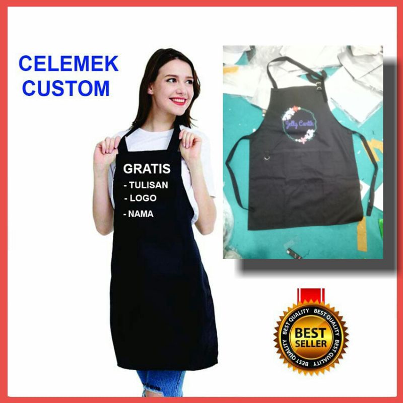 Celemek Apron Custom Sablon