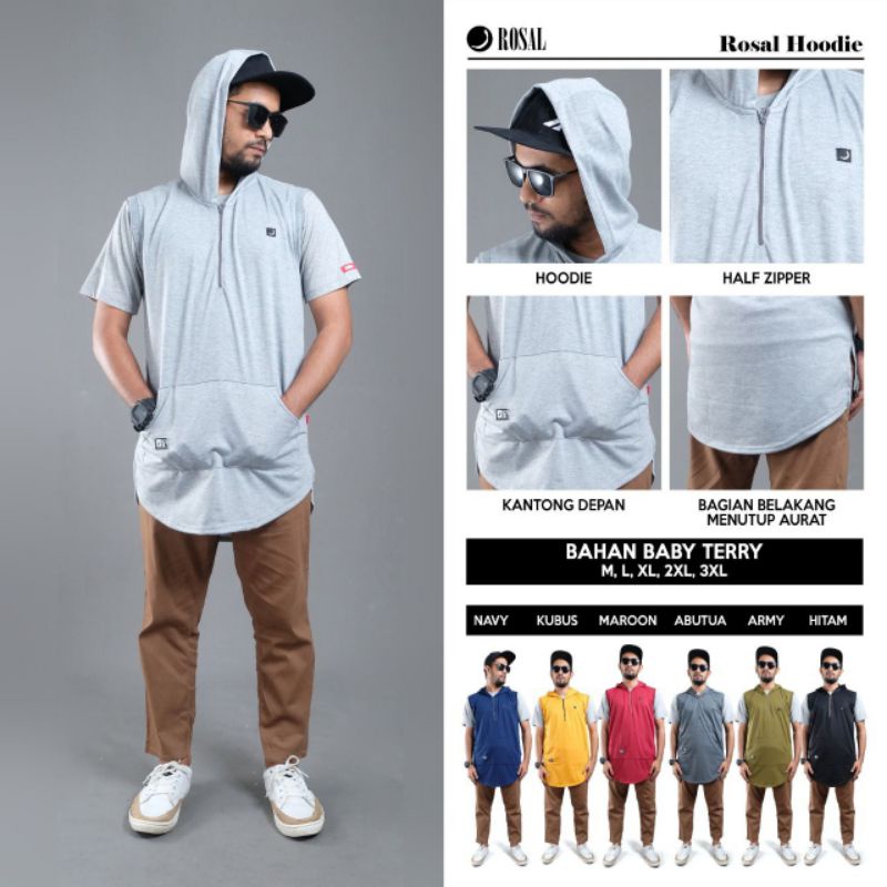 ROSAL HOODIE DEWASA ROMPI SHALAT PRIA