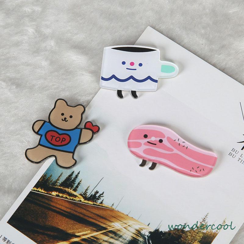 CUTE PIN BROOCH PIN BROS ACRYLIC AKRILIC KOREAN STYLE CUTE IMPORT / PIN-Won