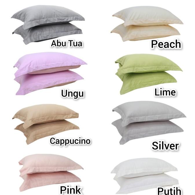 sarung bantal katun jepang polos