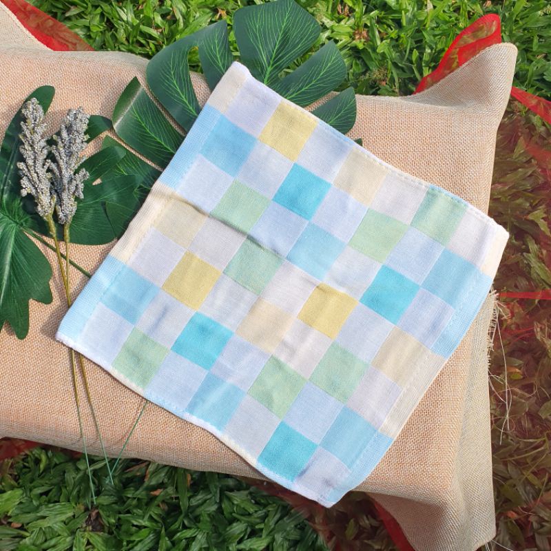KING [LK] Lap Kotak Katun Jepang / Lap Piring Motif Kotak / Kain Lap Piring Jepang
