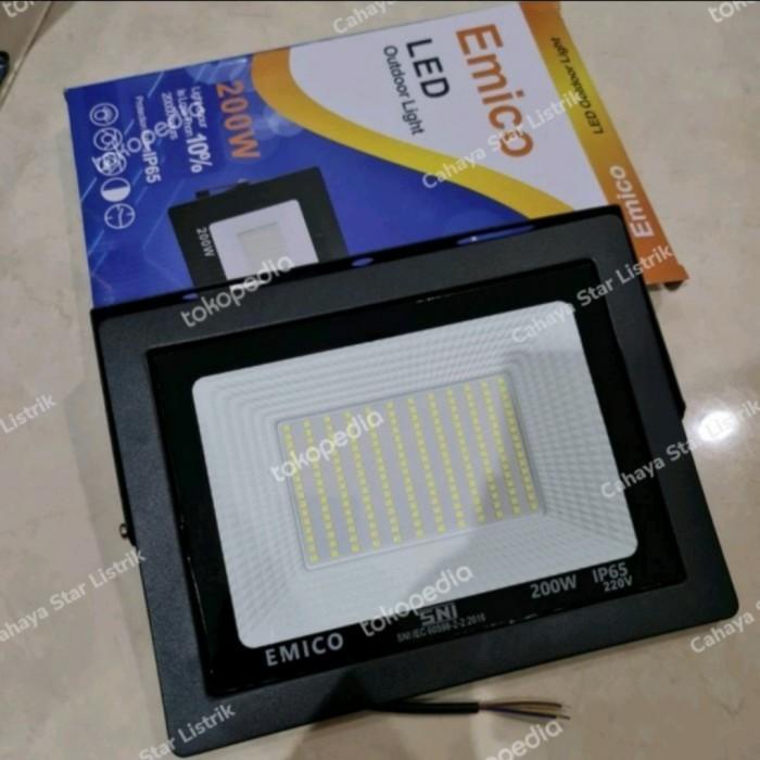 LAMPU SOROT TEMBAK LED PUTIH / WARMWHITE EMICO 100 / 200 WATT