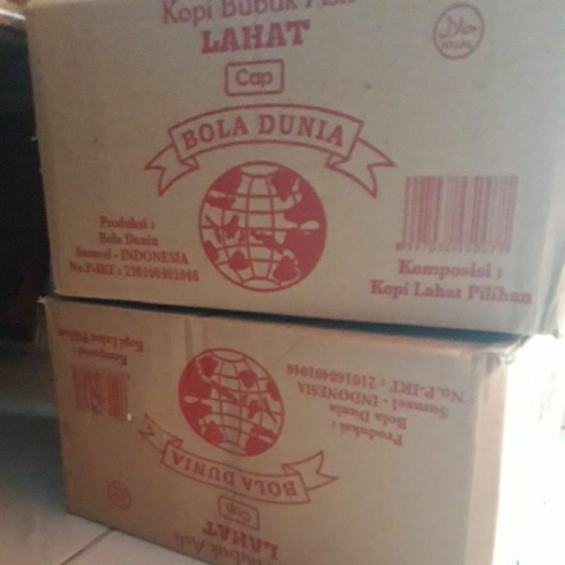 

Grosir Kopi Bola Dunia Lahat 1 Dus isi 3 Kg (12 bungkus x 250 gram)