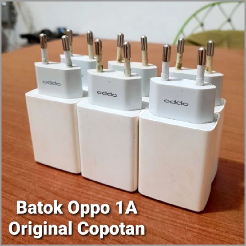 New Batok Charger Original Oppo 1A (Bekas) a3sa1k dll