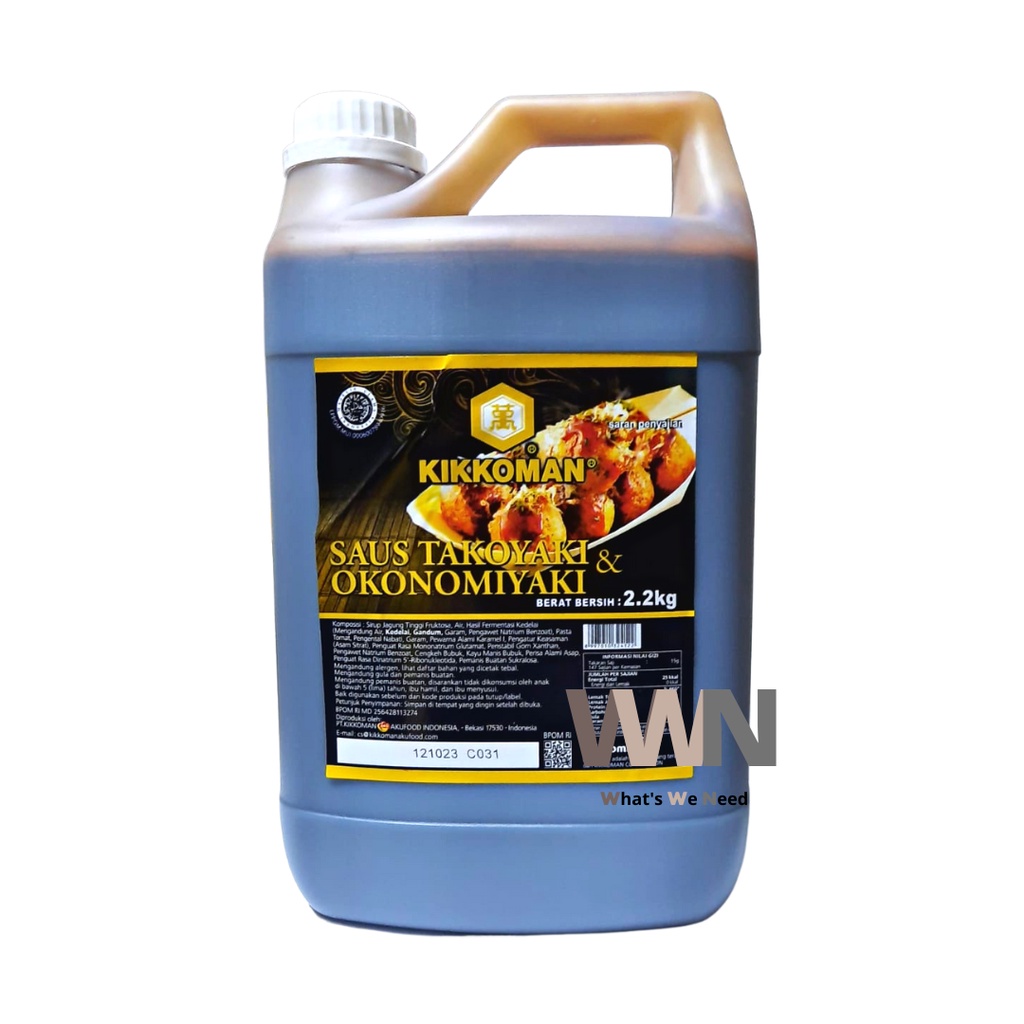

Kikkoman Takoyaki & Okonomiyaki Sauce HALAL Jerigen 2L