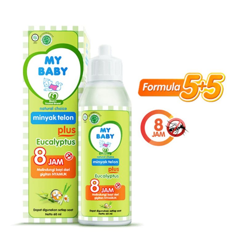 My Baby Minyak Telon Plus Eucalyptus 8 Jam 60ml