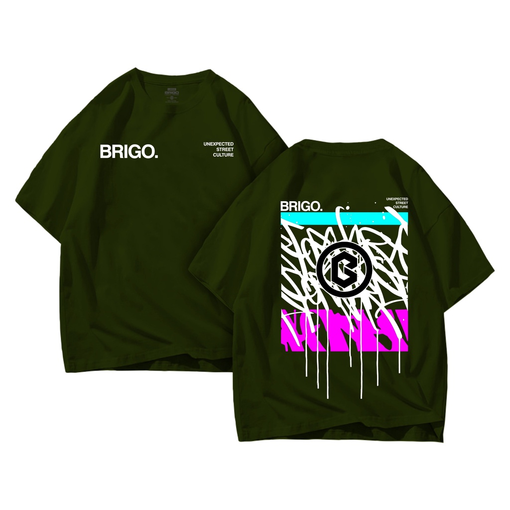 BRIGO Kaos Oversize UNEXPECTED II Kaos Jumbo Size Pria &amp; Wanita II Kaos Oversize Print DTF