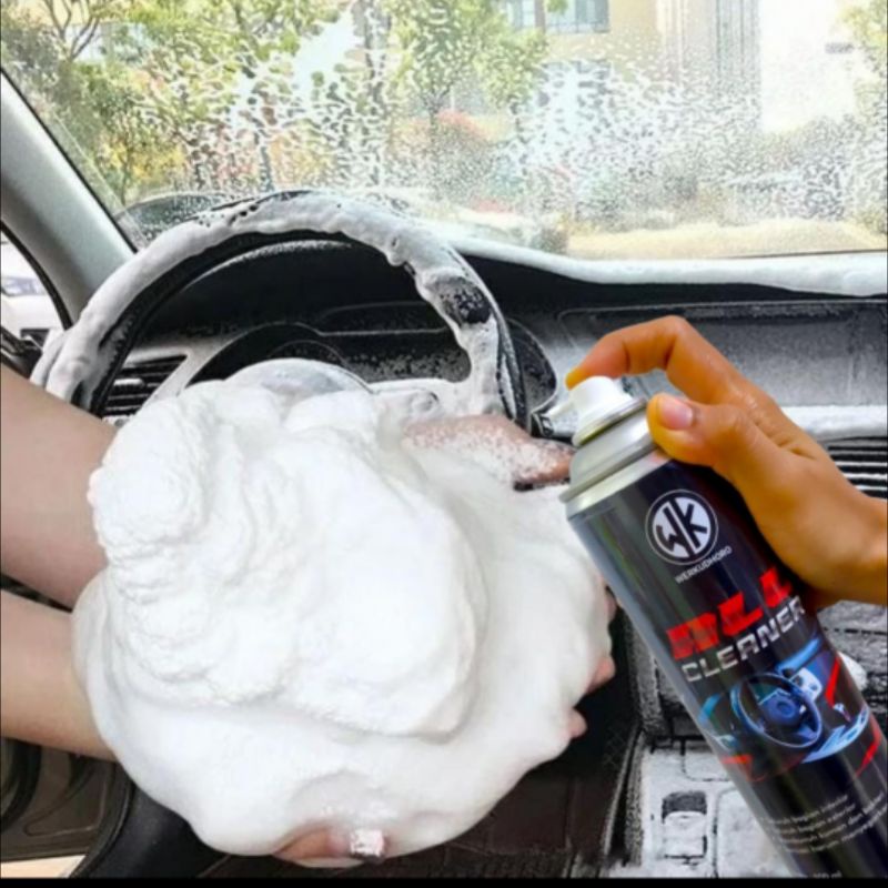 Pembersih interior mobil foam 500 mili /jok kulit/bludru/plafon mobil/karpet