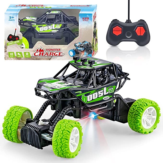 Mainan Anak  Mobil Remote Control RC MONSTER CHARGE CROSS COUNTRY SKALA 1:20 ada Lampu LED dan Baterai Charge