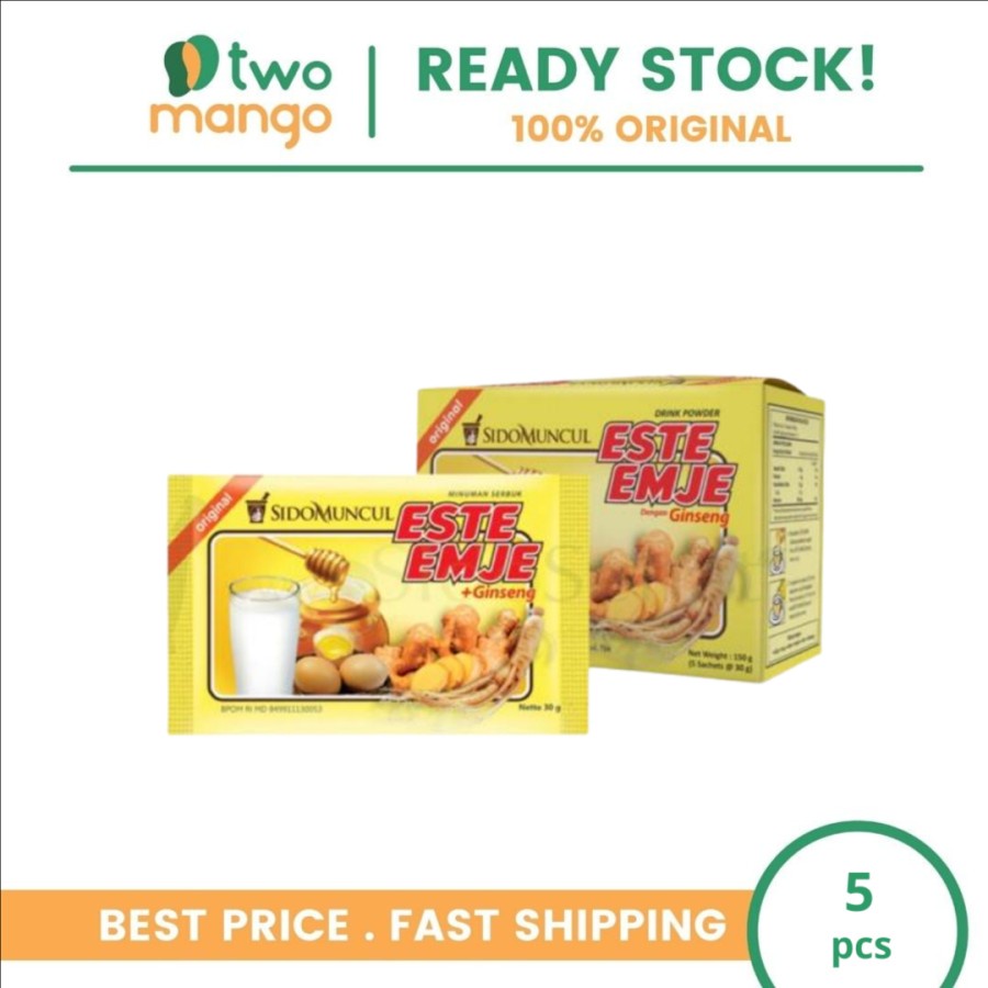 

SIDOMUNCUL ESTE-EMJE PLUS GINGSENG - 1 BOX (5 PC)