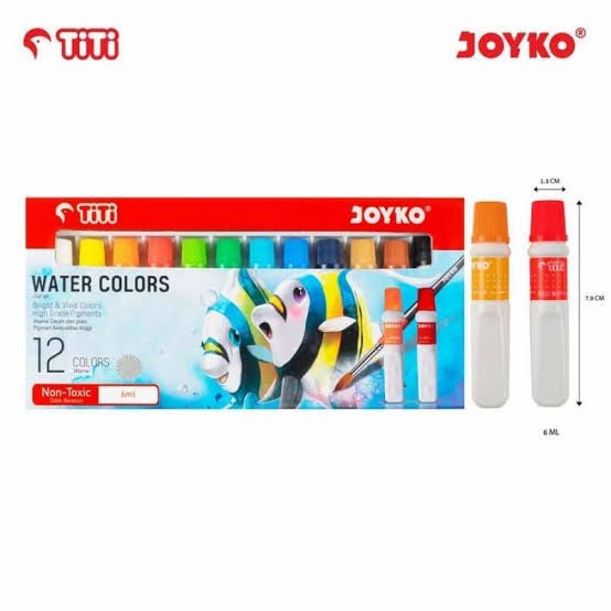 

Produk Cat Air Titi 12 Warna / Water Colors Titi 6 Ml Berkualitas