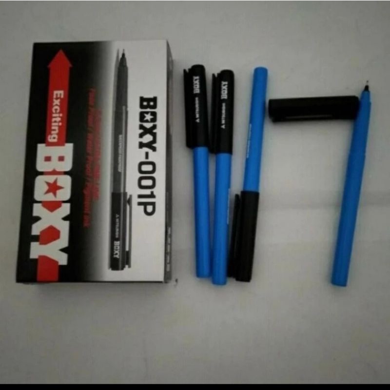 

pulpen.uni ball BOXY-100P.mata.pen.1.0mm.isi.12pcs