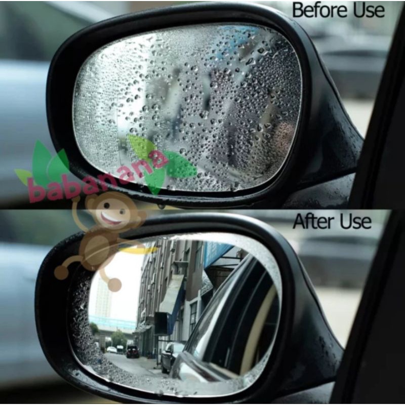 Anti fog air kaca film spion mobil anti embun universal water stiker