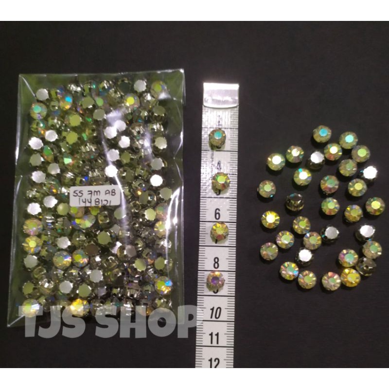 Permata Cangkang 7mm AB