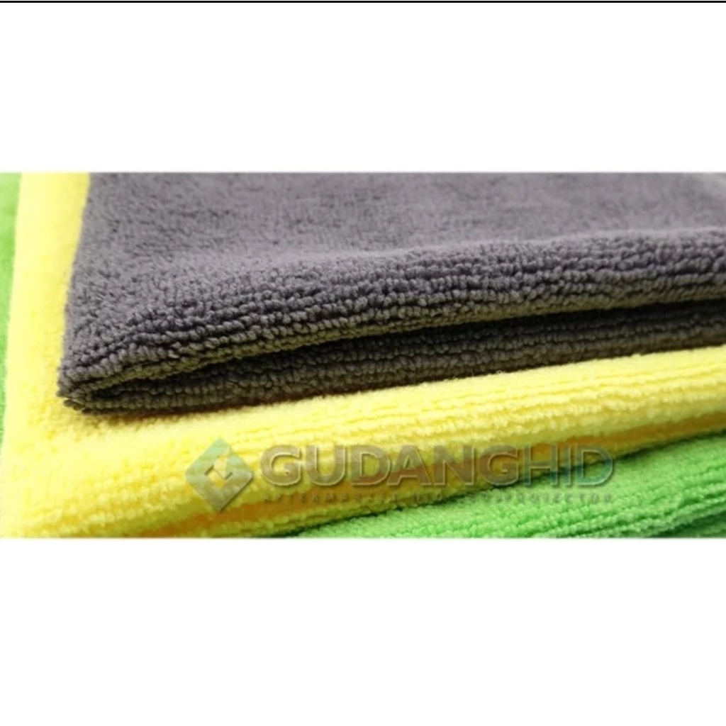 KAIN LAP MICROFIBER 33X33CM TOWEL BAHAN TEBAL 280GSM