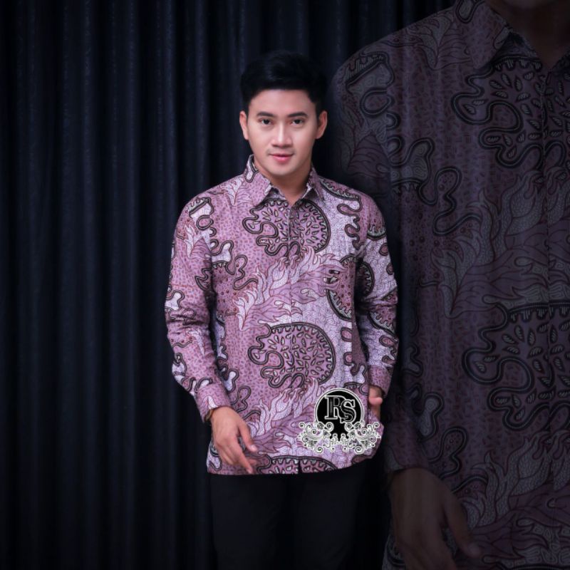 KEMEJA BATIK PRIA LENGAN PANJANG M.L.XL.XXL