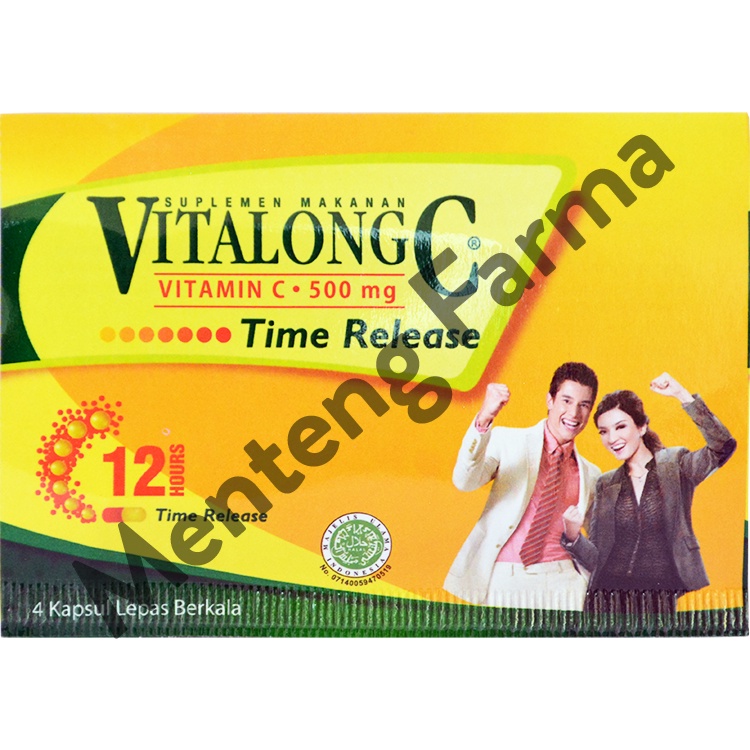 Vitalong C 4 Kapsul - Suplemen Vitamin C Daya Tahan Tubuh