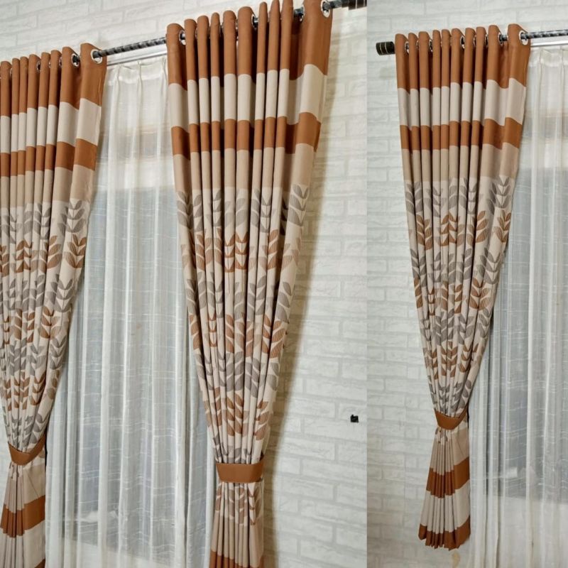 Gorden Pintu Smokring 12 Ring Free Tali Ikat Gorden Motif Margareta Mocca