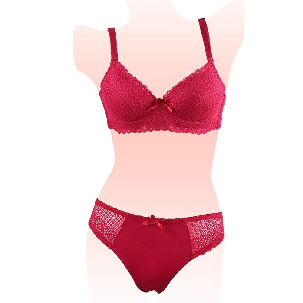 Setelan Bra dan Celana Dalam Pakaian Dalam Wanita CD BH SC 1800 SET