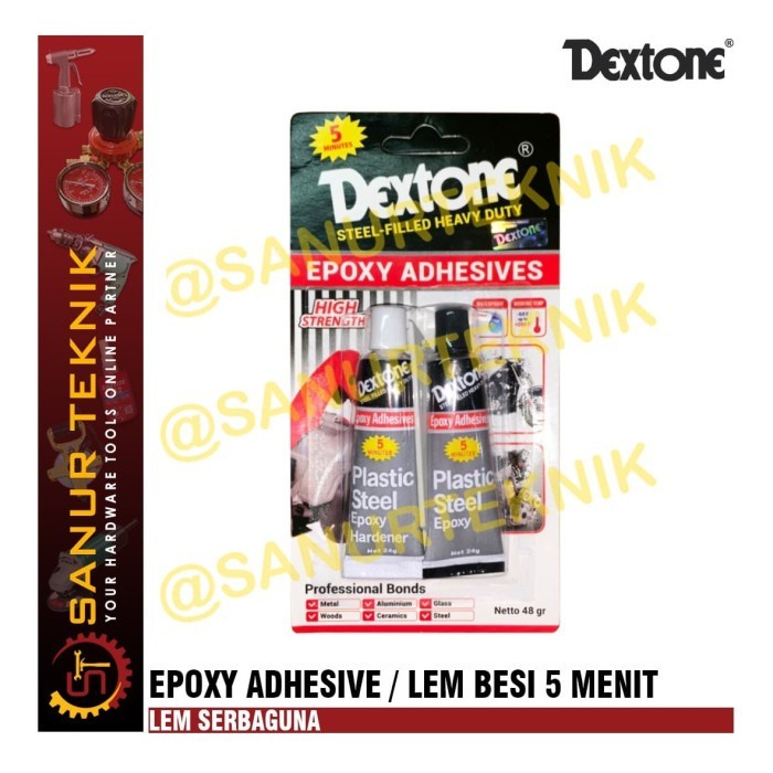 Jual Lem Dextone Menit Lem Epoxy Lem Campur Lem Besi Serbaguna Gr