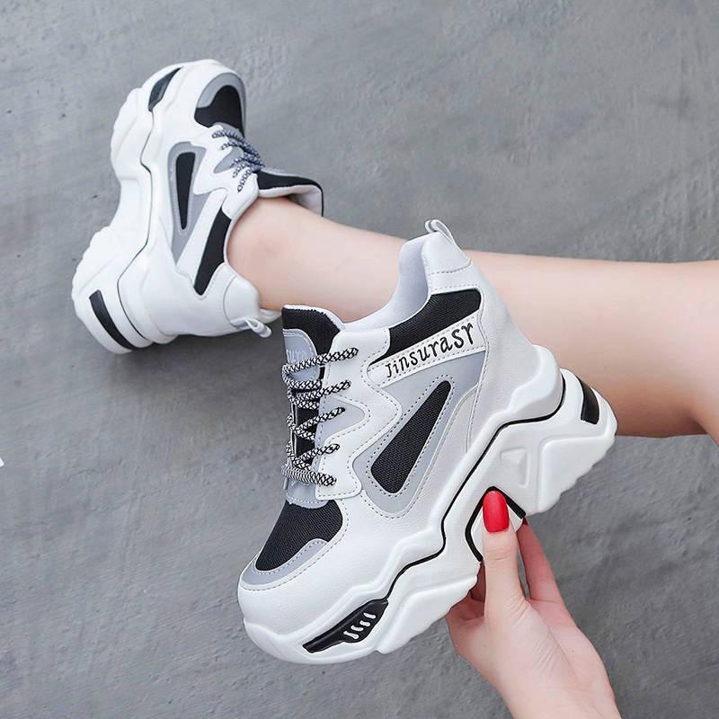 Sepatu Tinggi Wanita Terbaru Sneaker Cewek Import Korean Fashion Sneakers Shoes Casual Trend Import SP-212