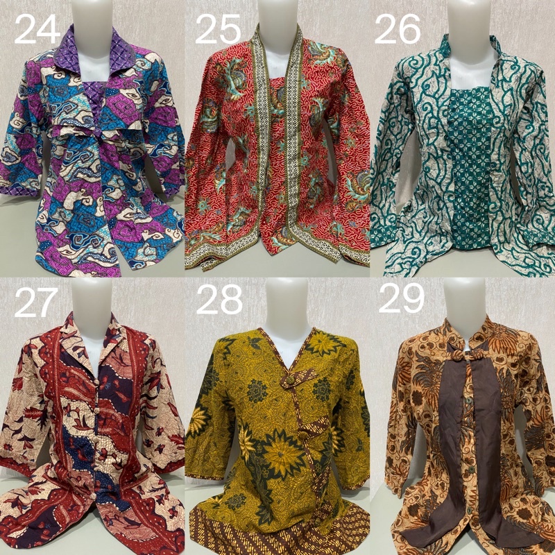 Kemeja Blouse Batik Atasan Wanita Branded Preloved #005
