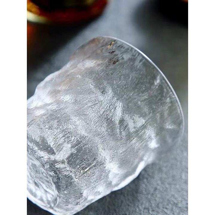 Gelas Kaca Kristal Estetik Aesthetic/Japanese Style Glacier Glass Cup/Gelas Kaca Minum Glacier