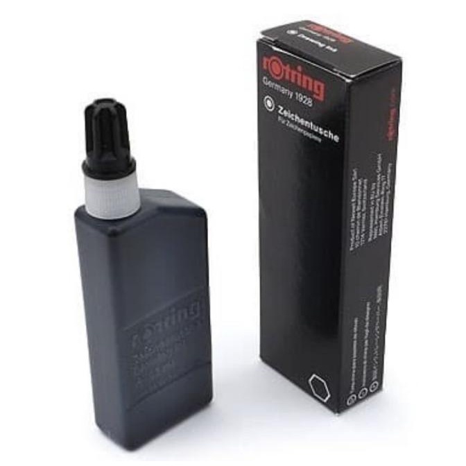 

(COD) ROTRING TINTA BOTOL WARNA HITAM, 23ml TERUJI Kode 1016