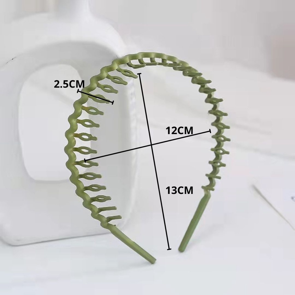 ✅ Bisa COD Bando Wanita Korea Sirkam Bentuk Gelombang Zigzag Bando Wanita Fashion Korea