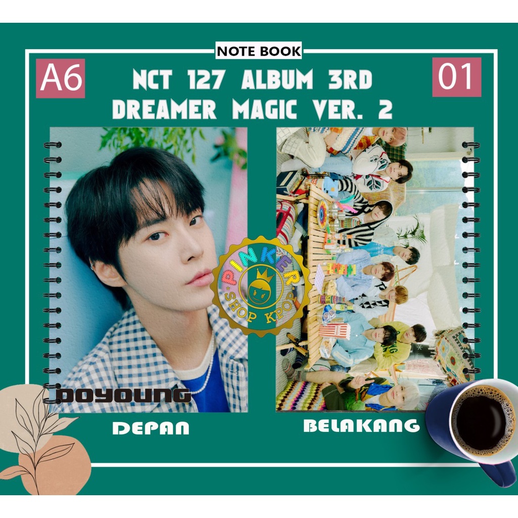 

Note/Notebook A6 NCT 127 DREAMER N MAGIC Buku Notes Notebook Kpop Murah
