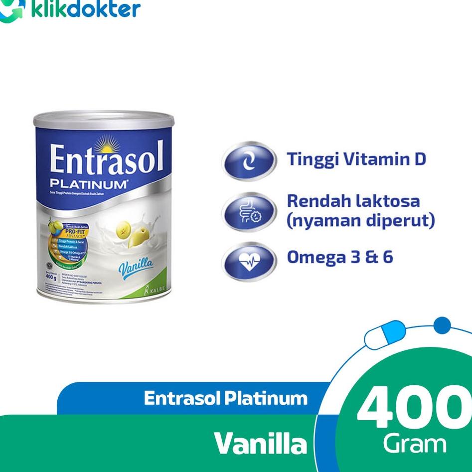 

10.10 Product HOT Entrasol Platinum/Senior Vanilla 400gr murah