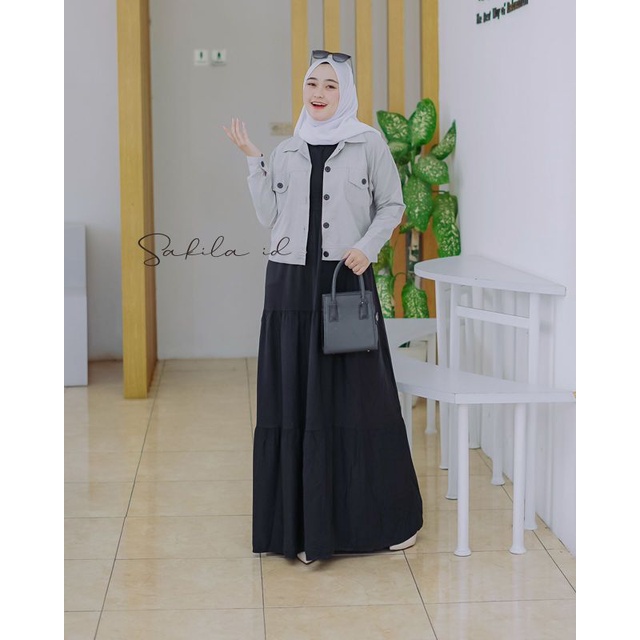 SETELAN INNER CARDI CROP//Set Rompi Polos Cigaret // one set inner rayon outer Rompi cigaret