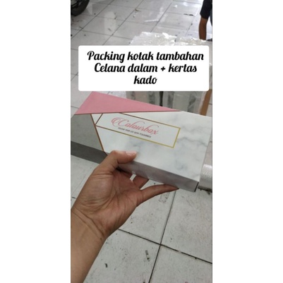

packing tambahan untuk kado kotak celana dalam kosong dan kertas kado