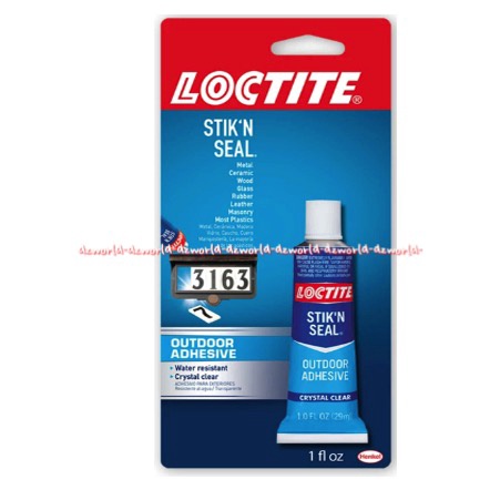 Loctite Stik N Seal Outdoor 29ml Lem Untuk Outdoor Indoor Luar Dalam Ruangan Kuat Tahan Lama Tahan Air Tahan Cuaca Lem Loktite Loktit Lem Untuk Aluminium Bata Karton Keramik Kain Fiberglass kaca Kulit Karet Baja Kayu Plastik Lem Serbaguna