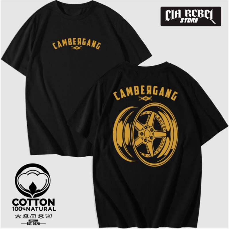 KAOS BAJU CAMBERGANG VELG KAOS OTOMOTIF/KAOS RACING VELG CAMBERGANG OTOMOTIF - CIA REBEL