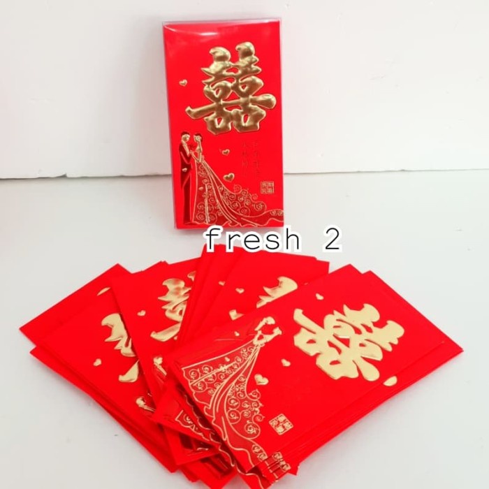 

Gaya Angpao Shuangxi/Angpao Sangjit/Angpao Wedding/Amplop 19X7 Cm Limited