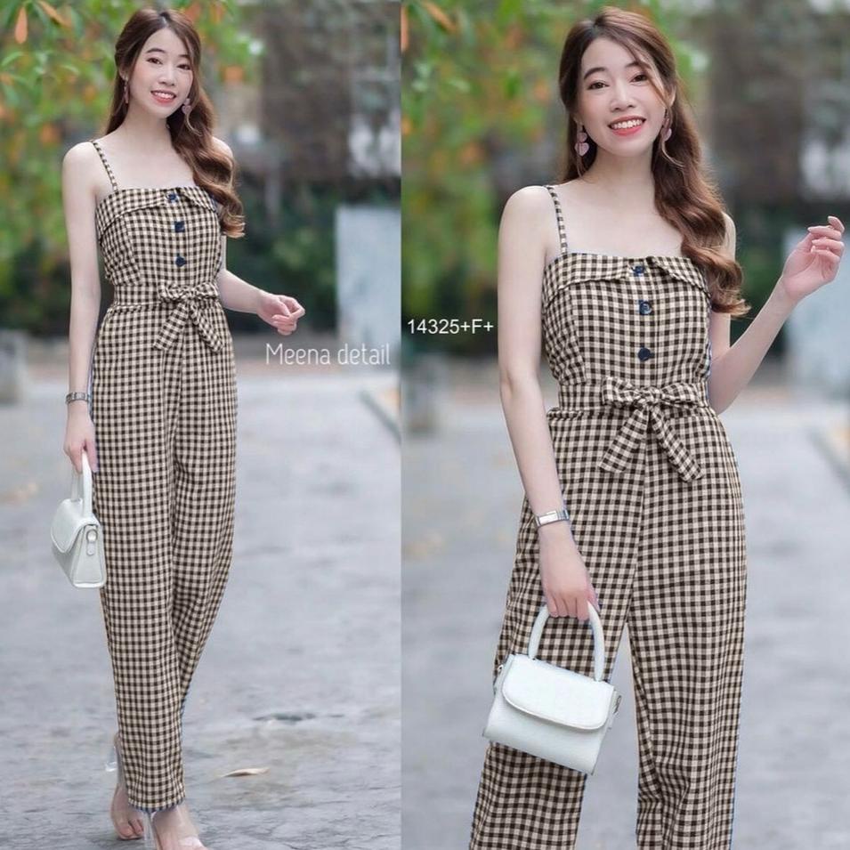 Muraaaahh.. FWG - JUMPSUIT AMOKA / JUMPSUIT WANITA KOREA / JUMPSUIT KOTAK / JUMPSUIT / OVERALL WANIT