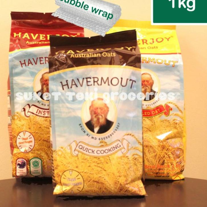 

CODEVv2V6--Haverjoy Havermout Oatmeal 1kg Instan / Quick Cooking / Rolled Oat