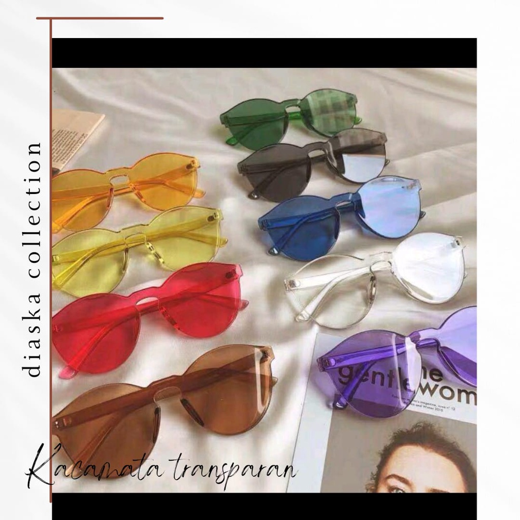 Kacamata Transparan Simple Sunglasses