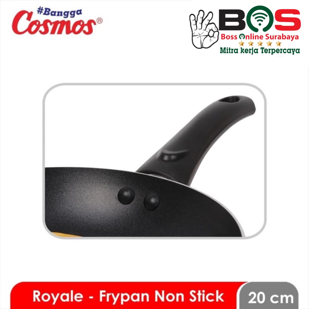 Frypan Cosmos Wajan Penggorengan Anti Lengket 20 CM CFP 20 R Wajan Cosmos
